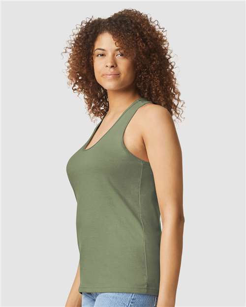 Women's Softstyle® CVC Racerback Tank Top - 64220LCVC 50