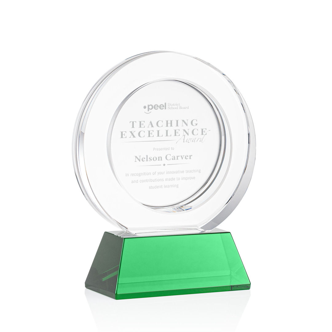 Templeton Award on Base - Green 2