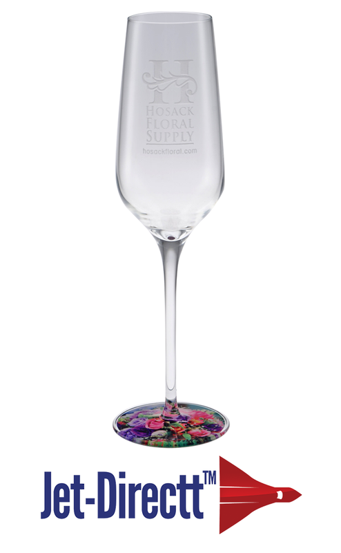 8 oz. Exclusive Prism Flute - Deep Etched 3