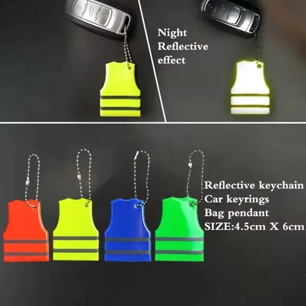 Reflective Safety Key Chain - High Visibility Pendant 3