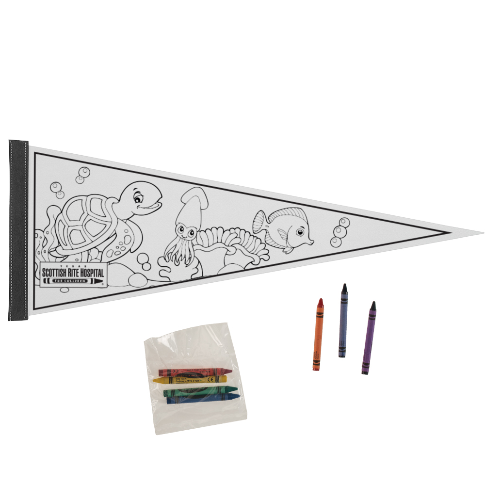 Pennants - 9" x 24" Color Me 12
