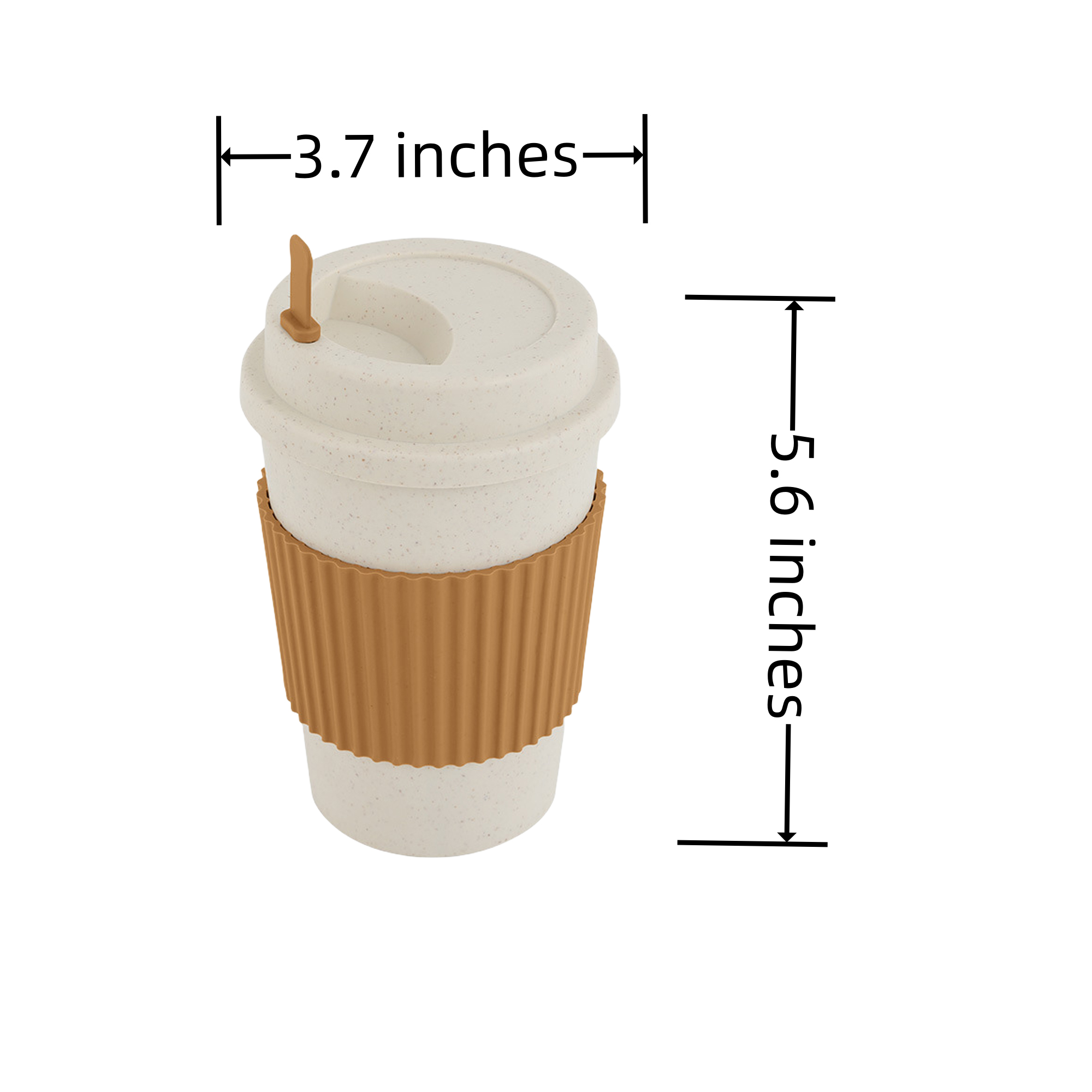 16OZ Wheat Straw Anti-Burning Coffee Cup MOQ50 2
