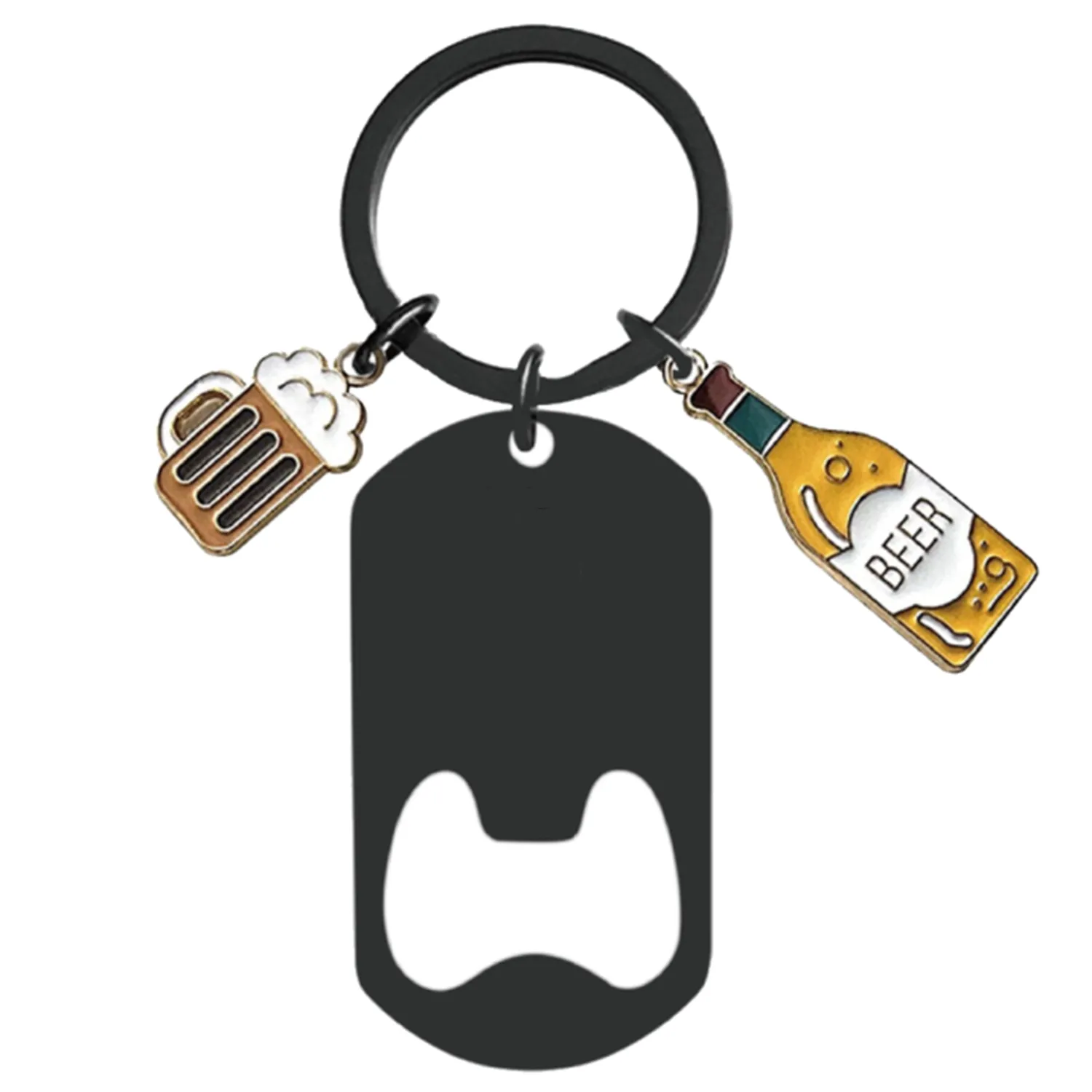 Stainless Steel Bottle Opener Keychain 4
