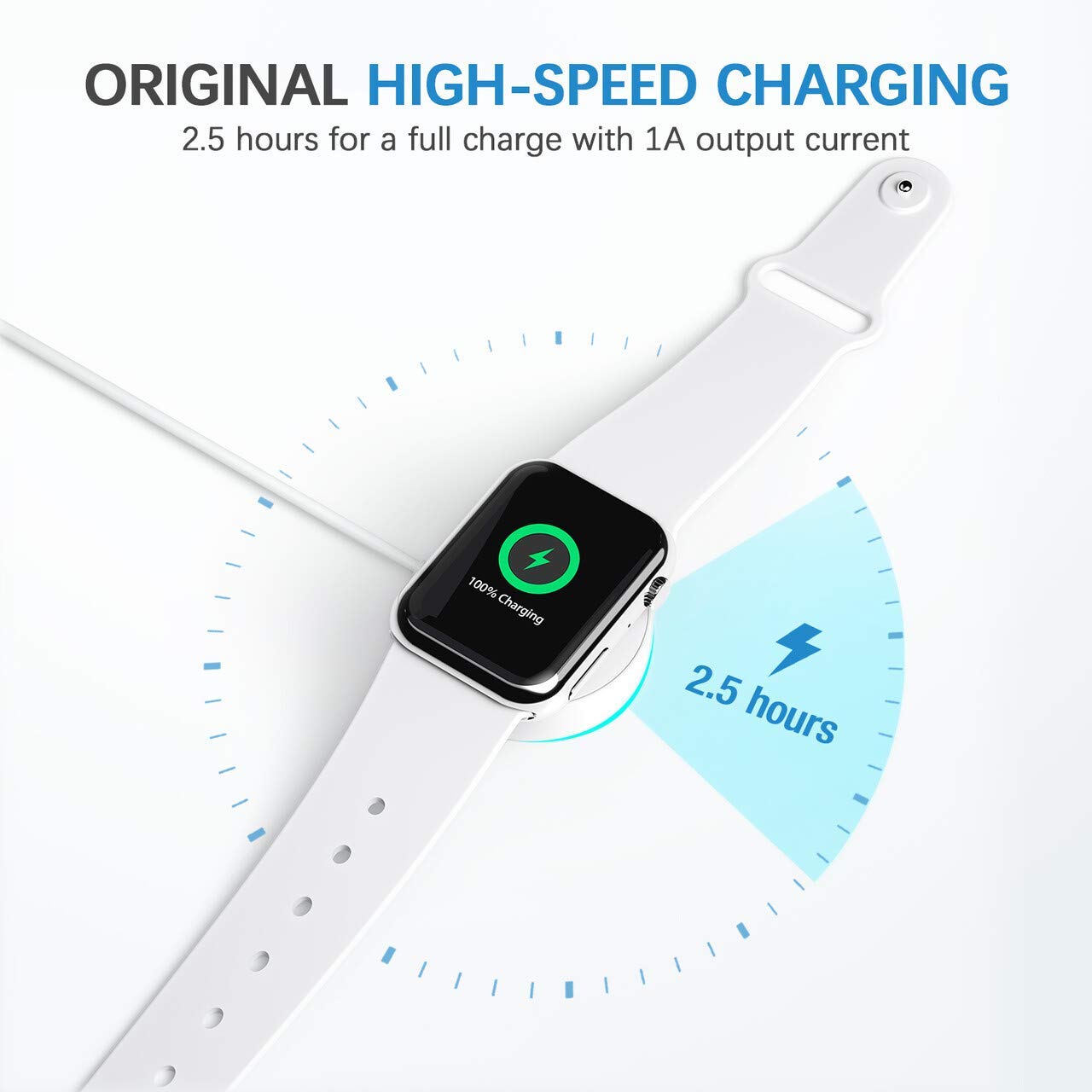 Magnetic Charging Cable for Apple Watch – Compatible with Series 1 to 6 4