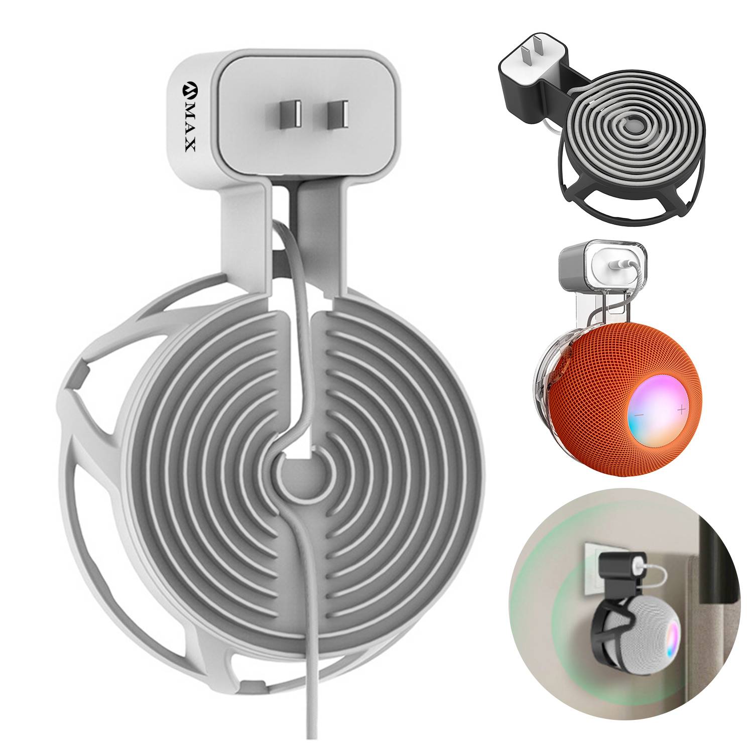 Apple Homepod Mini Wall Mount Holder with Cord Management 3