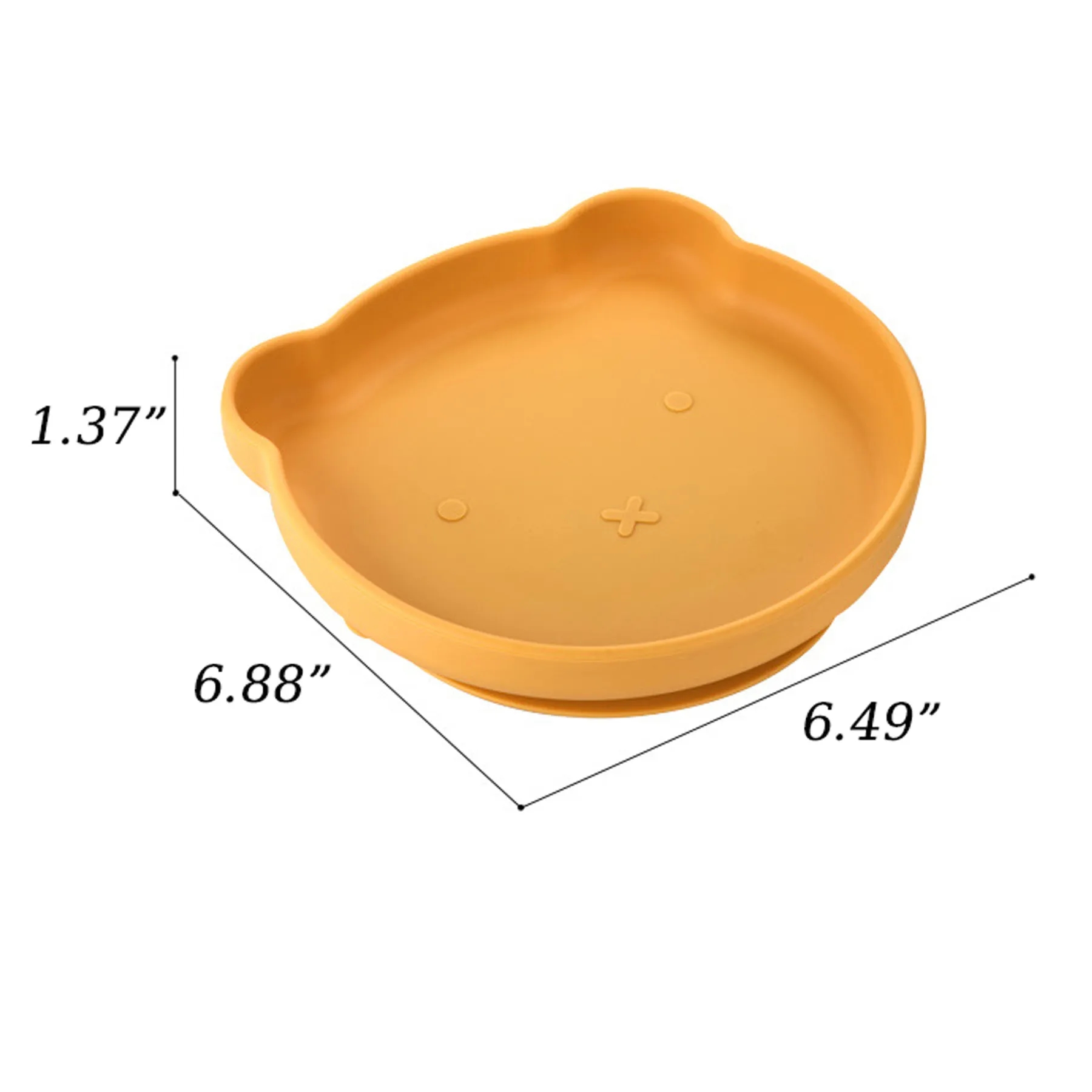 Food Grade Silicone Suction Cup Baby Plate 6