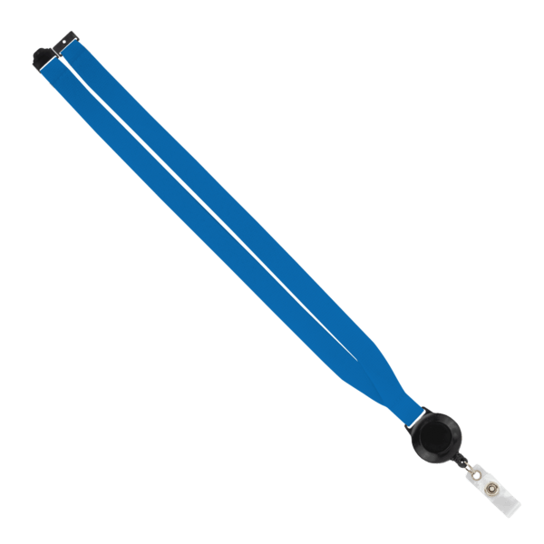 IMPORT 3/4" Polyester Lanyard with Retractable Badge Reel and IPH7 back of neck convenience release. 42
