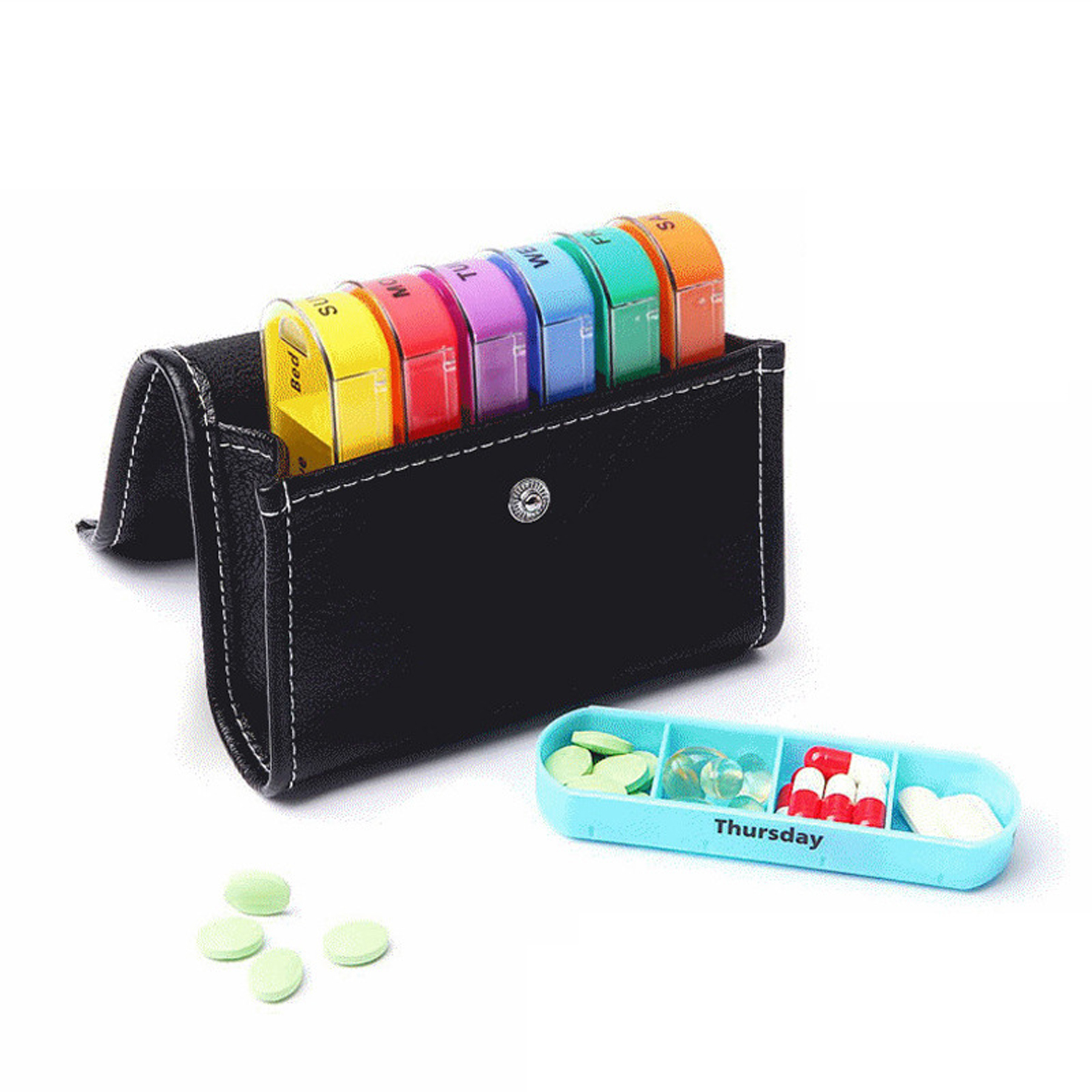 Weekly Large 7 Day Pill Organizer 3