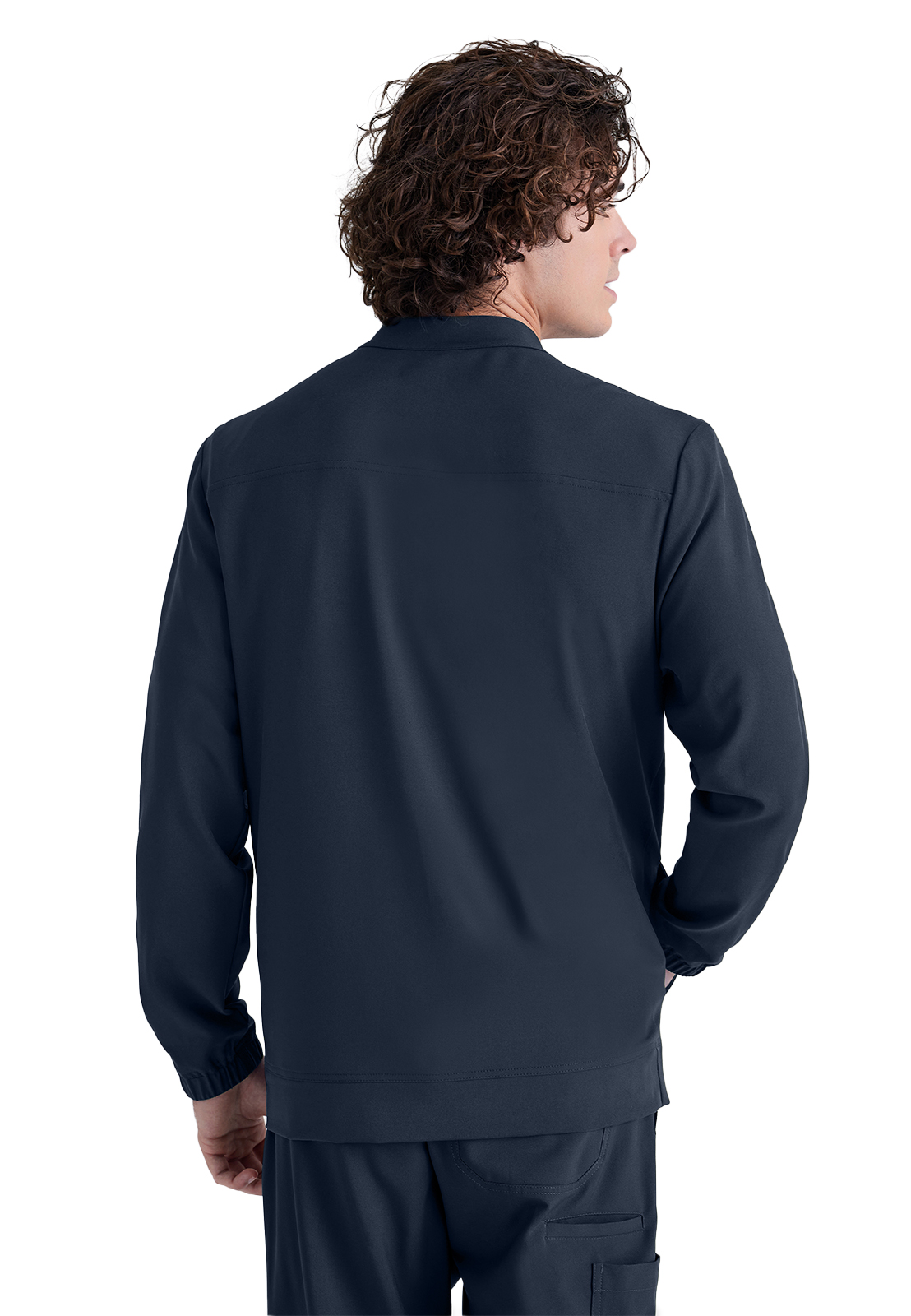 Grey's Anatomy Evolve Stretch - Men's Three-Pocket Cycle Warm Up Scrub Jacket 56