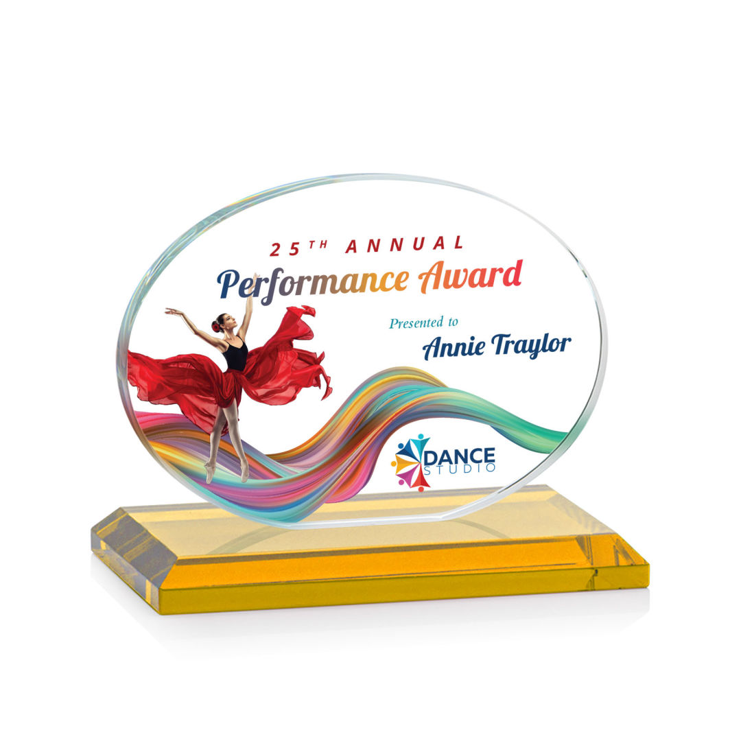 Austin (Horiz) VividPrint™ Award - Amber 10