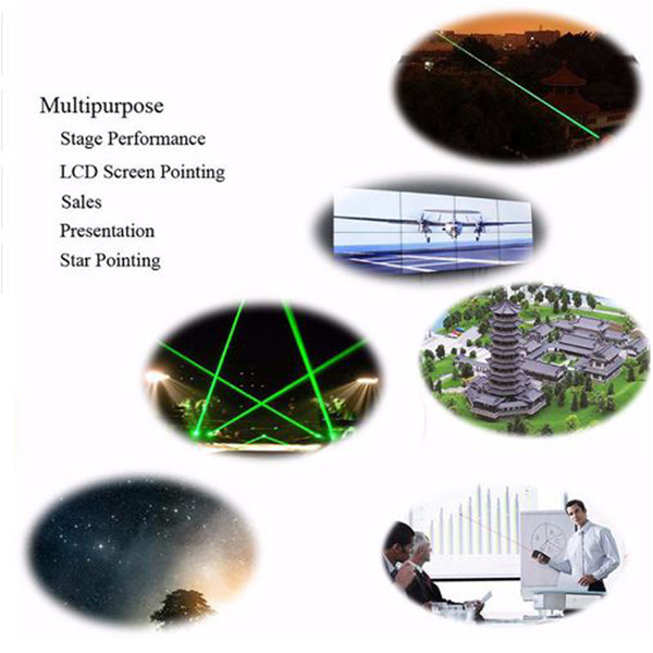 10mW 532nm High-Power Green Laser Pointer – Beam Distance up to 3,280' 4