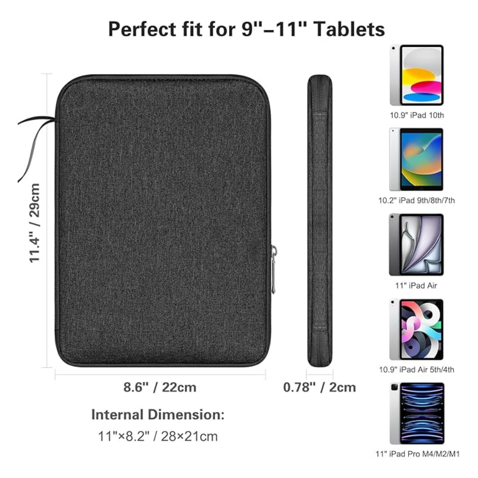 9-11 Inch Tablet Sleeve with Handle 6