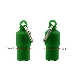Sturdy Metal Capsule Shaped Dog ID Tag With Carabiner 22