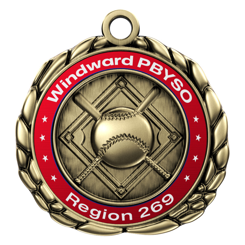 Express Vibraprint™ Baseball Quali-Craft Medallion (2-1/2") 5
