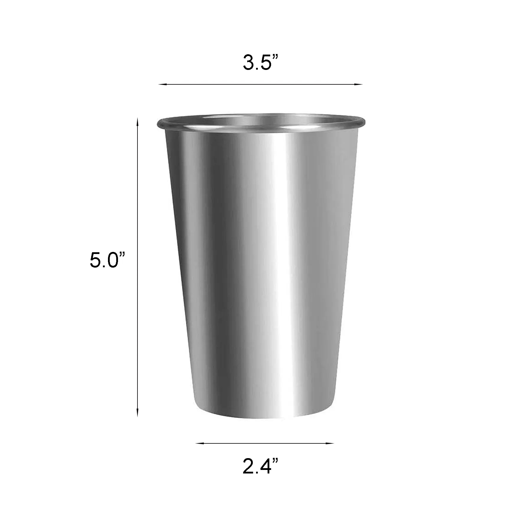 MOQ50 Stainless Steel Pint Cup 16oz 3