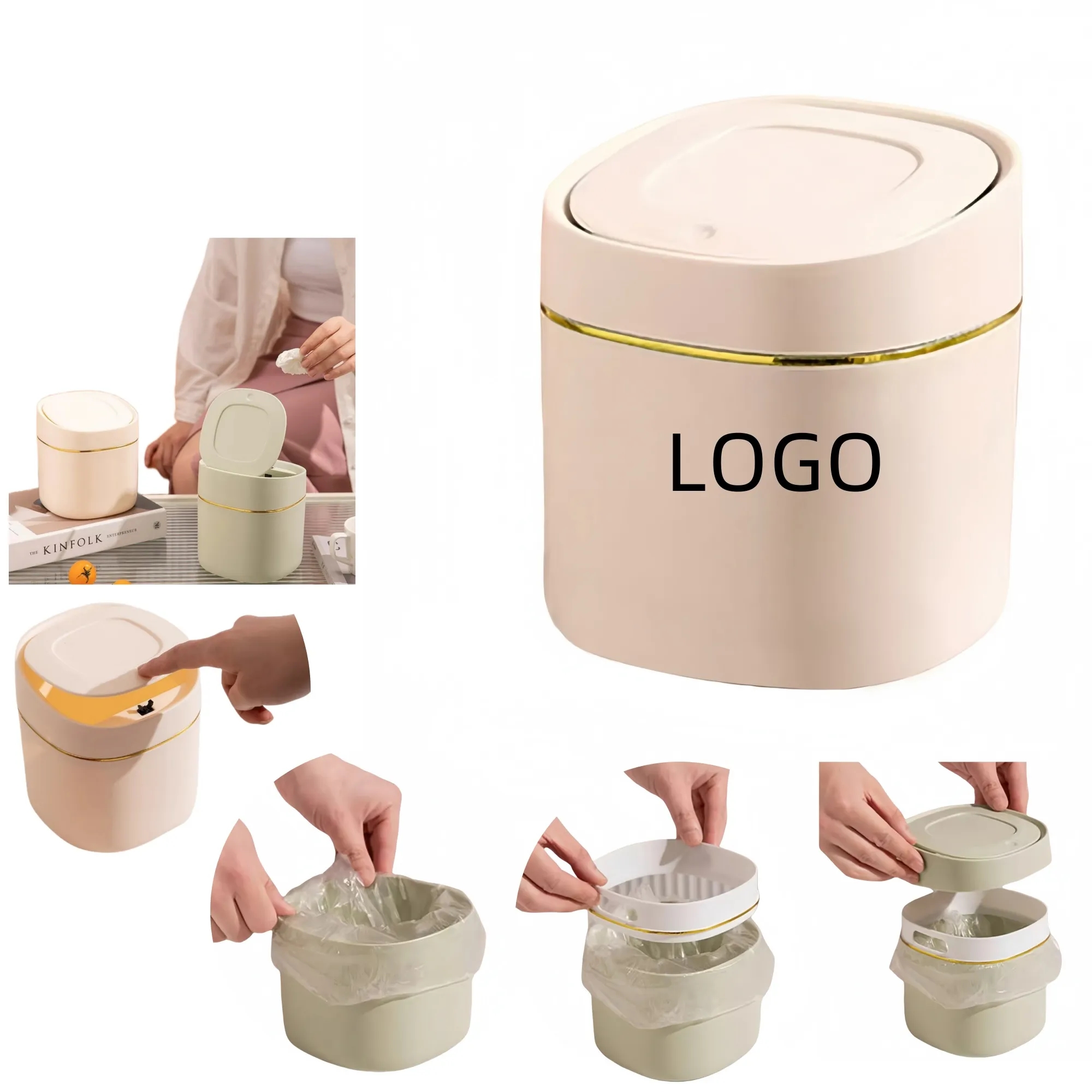Mini Desktop Trash Can 5