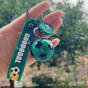 Stylish World Cup 3D Football PVC Keychain Key Ring 7