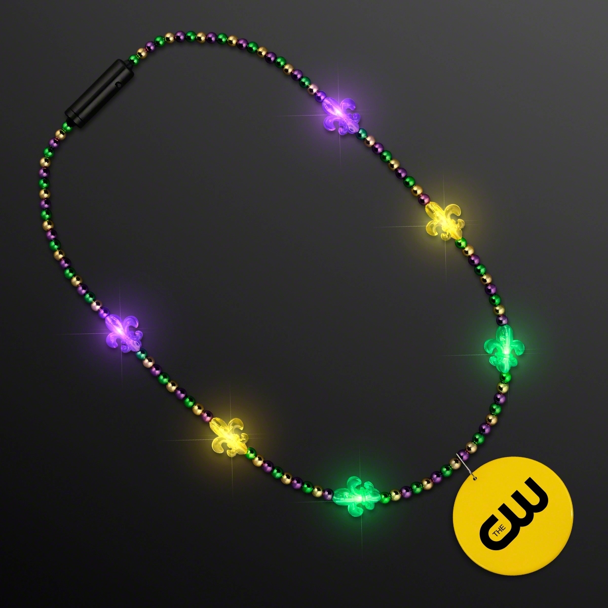 Light Up Fleur de Lis Jewelry, Mardi Gras Medallion 15