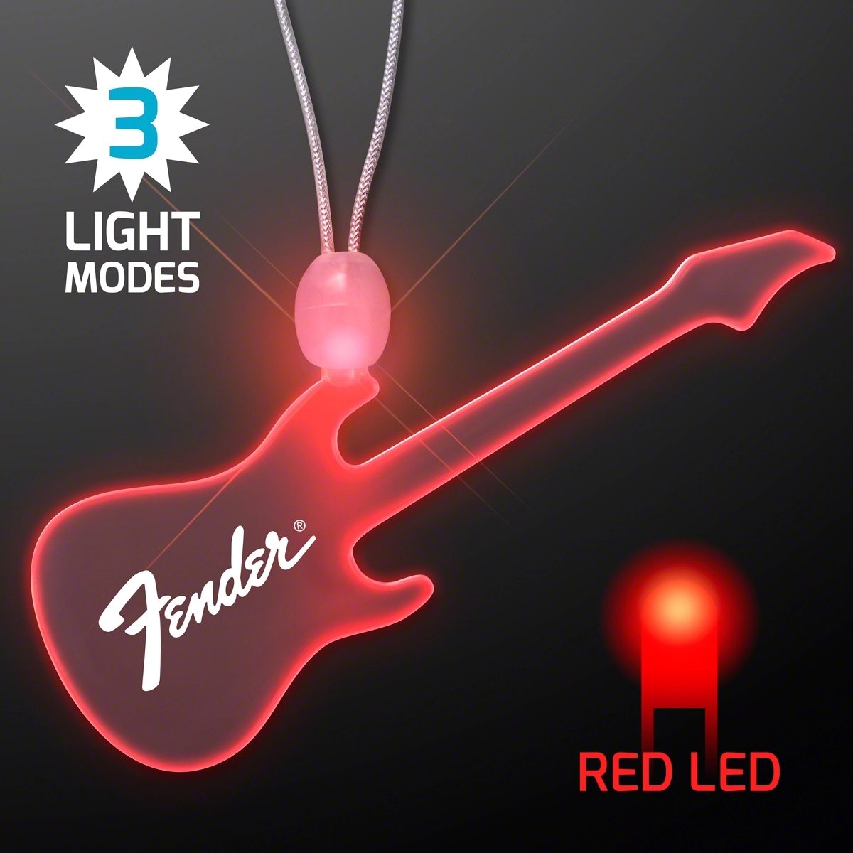 LED Acrylic Guitar Necklace 3