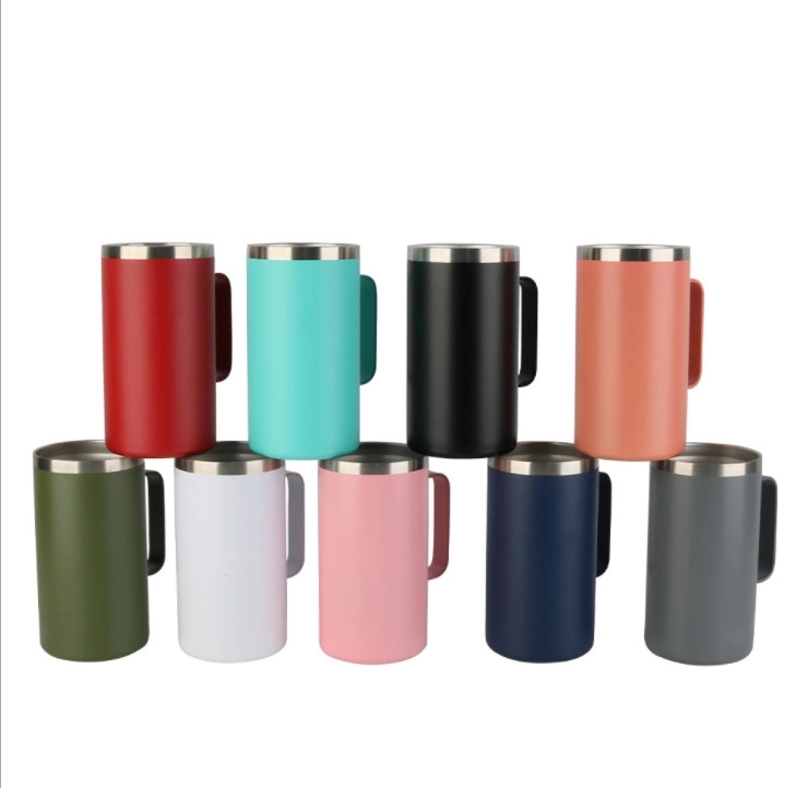 24Oz Insulated Coffee Mug With Lid 5