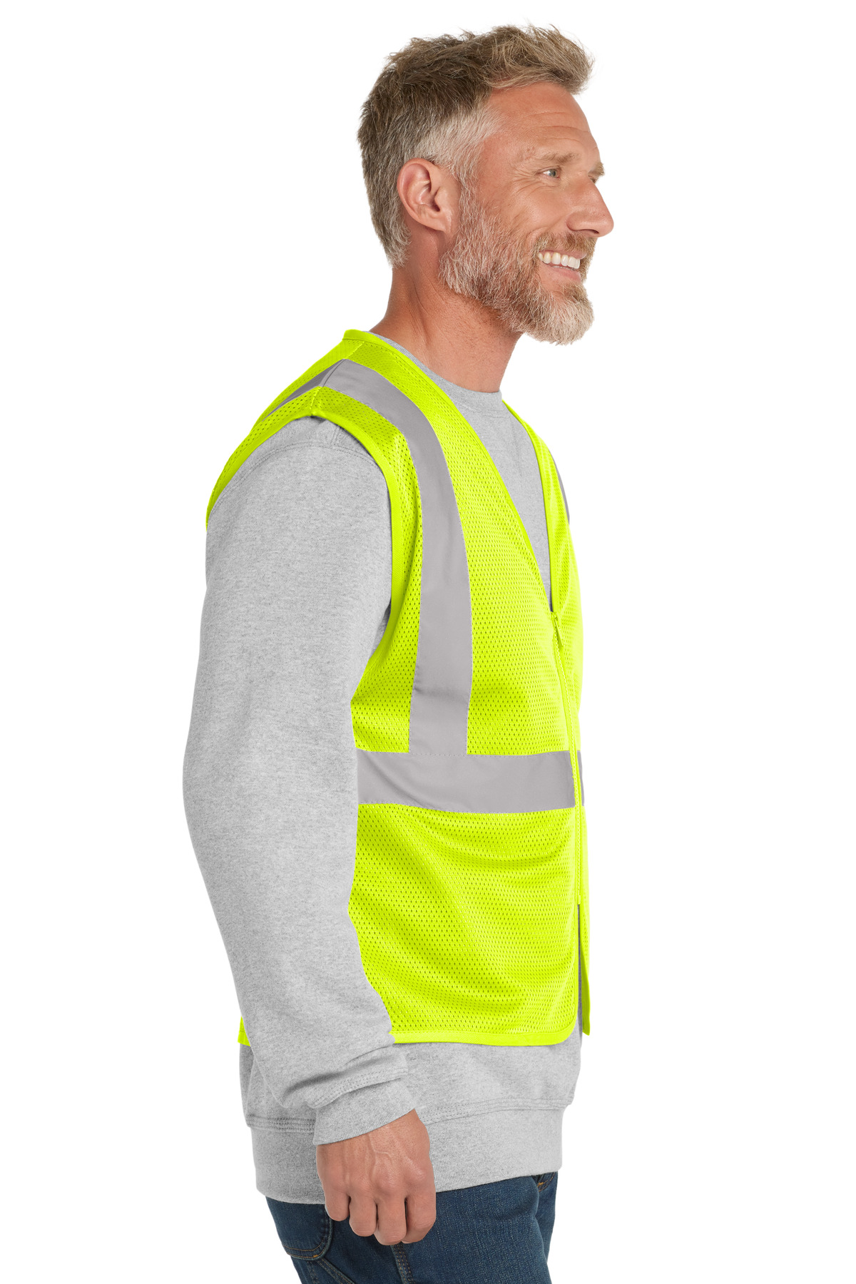 CornerStone ANSI 107 Class 2 Economy Mesh Zippered Vest. CSV101 15