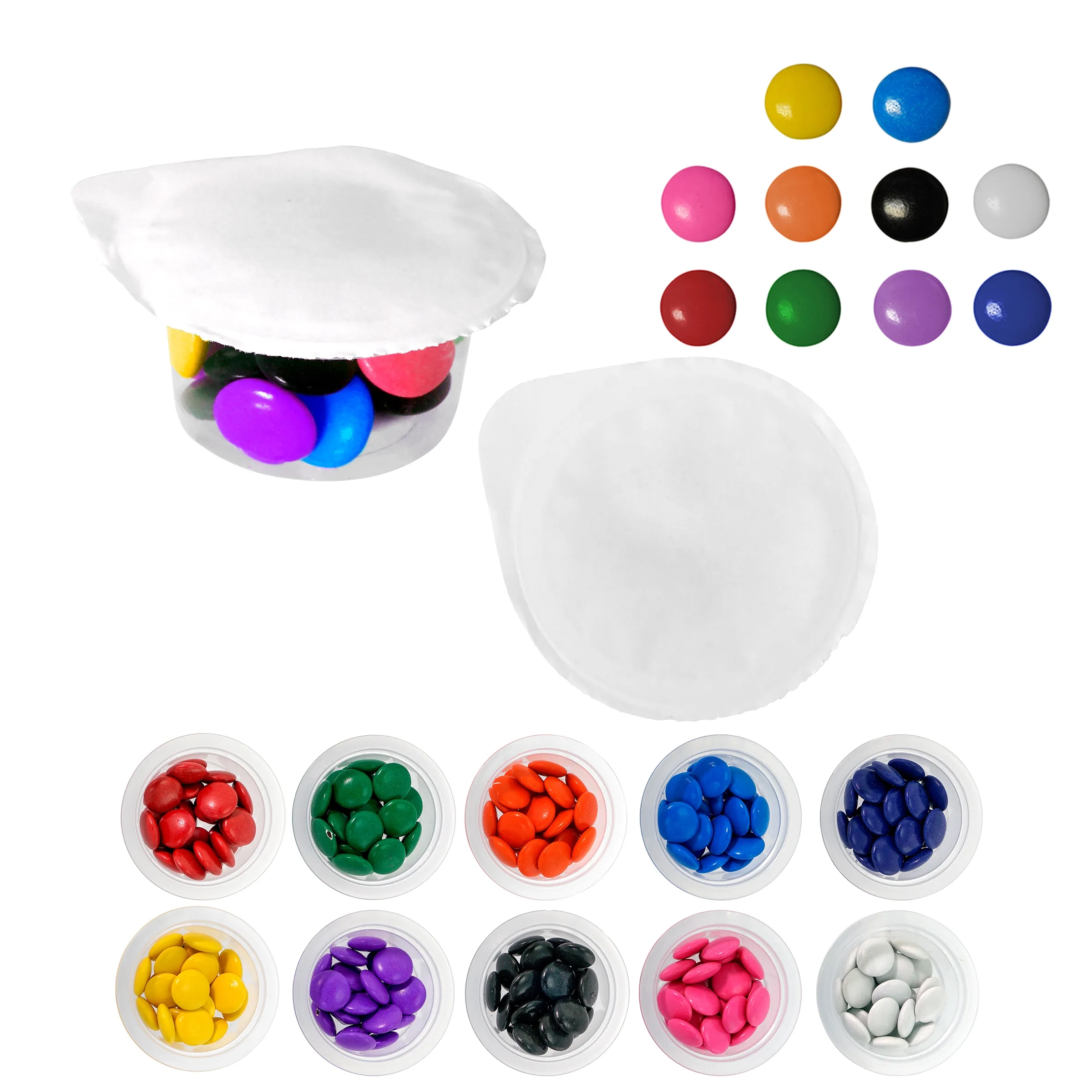 SMALL FULL COLOR CUP OF PRINTED CANDY 10