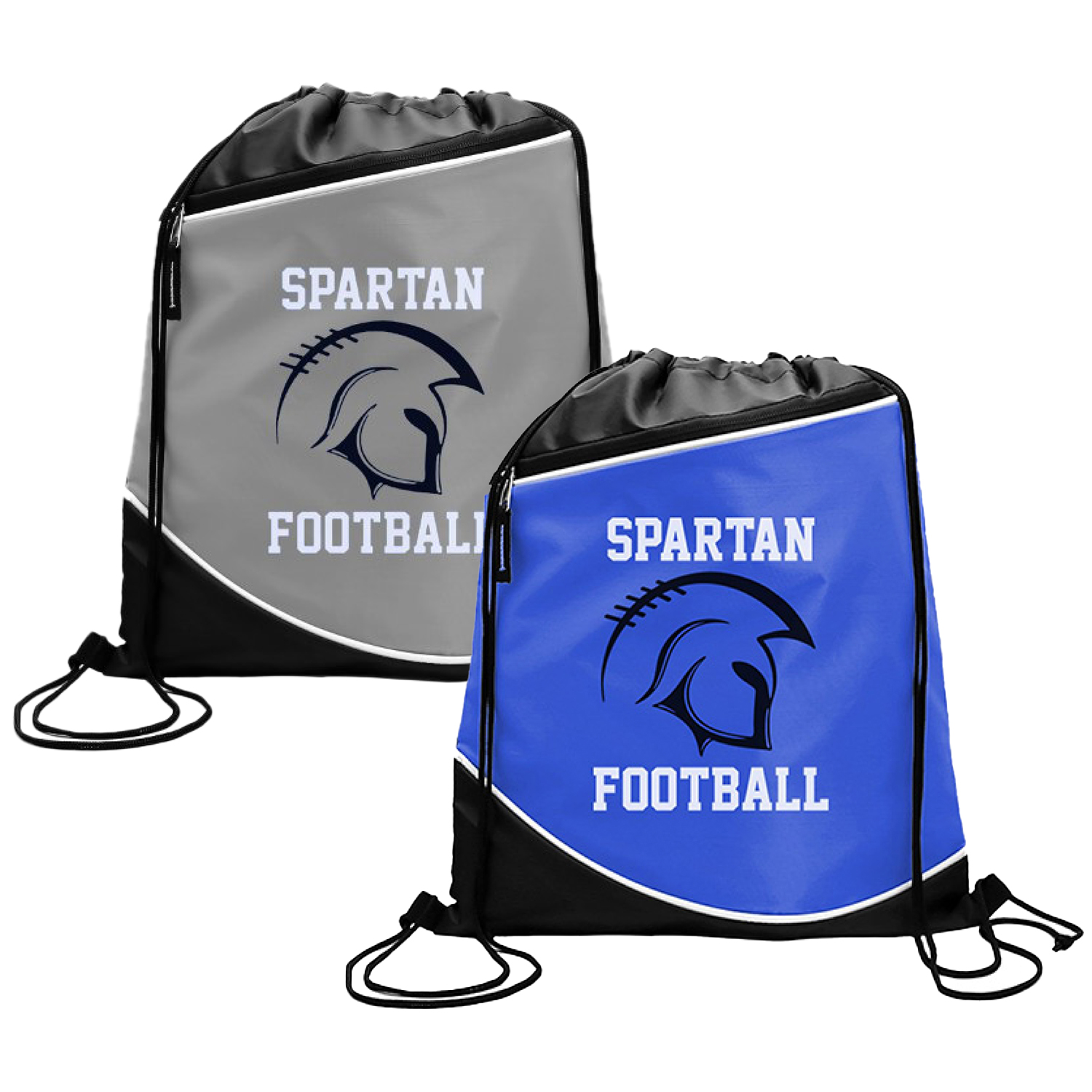 Drawstring Backpack with Zipper Pocket