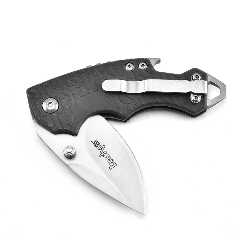 Stainless Steel Folding Pocket Knife with Strap Hole 4