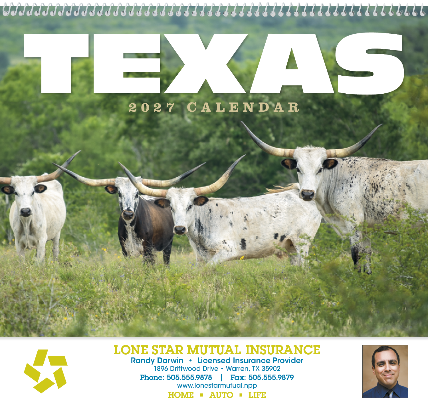 HotLine® Products Texas Appointment Calendar - Spiral 28