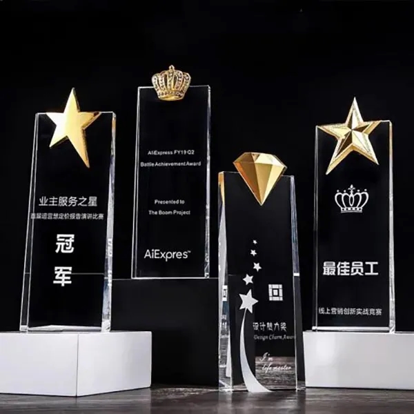 Personalized Crystal Diamond Trophy 6