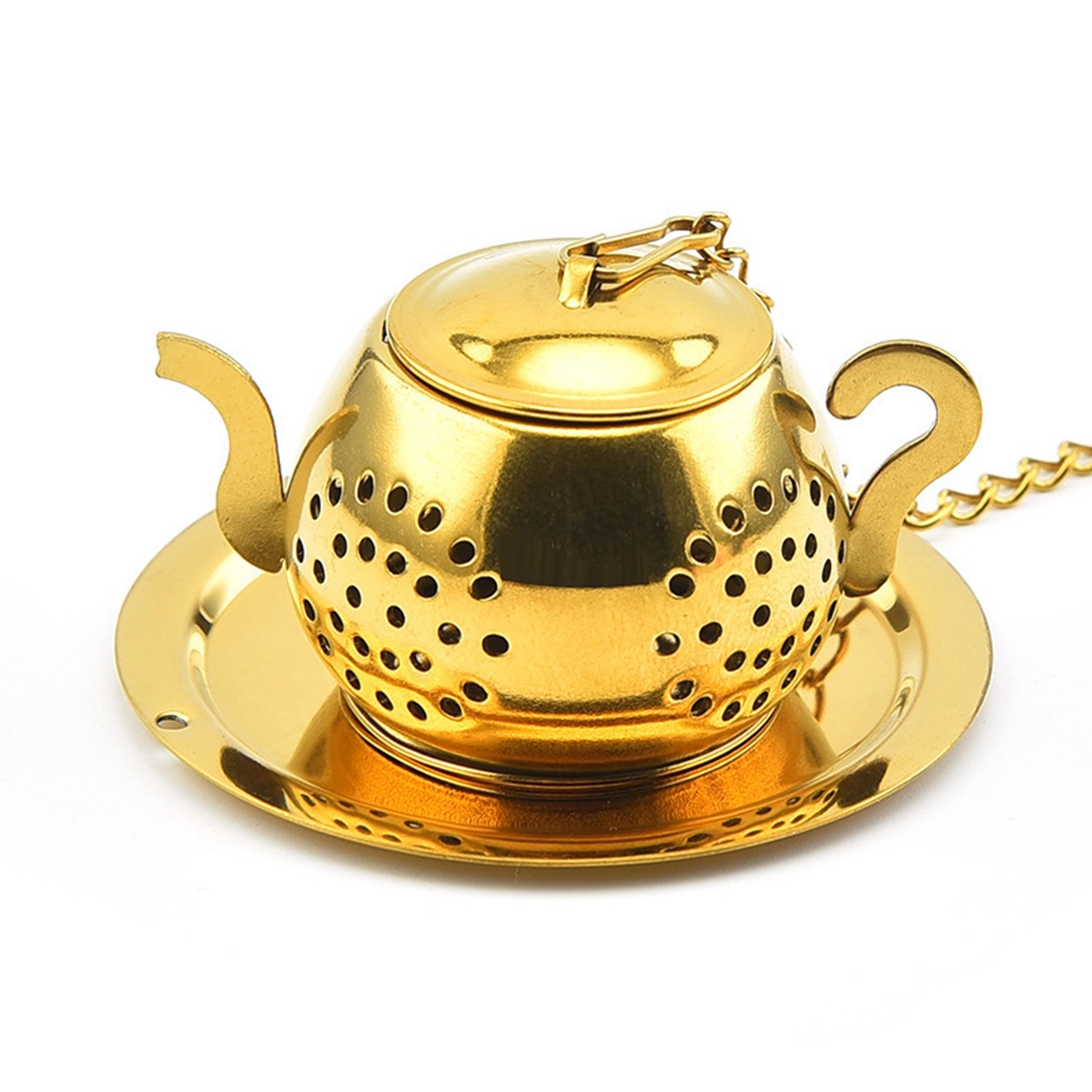 Stainless Steel Teapot Shape Tea Leaf Infuser 2