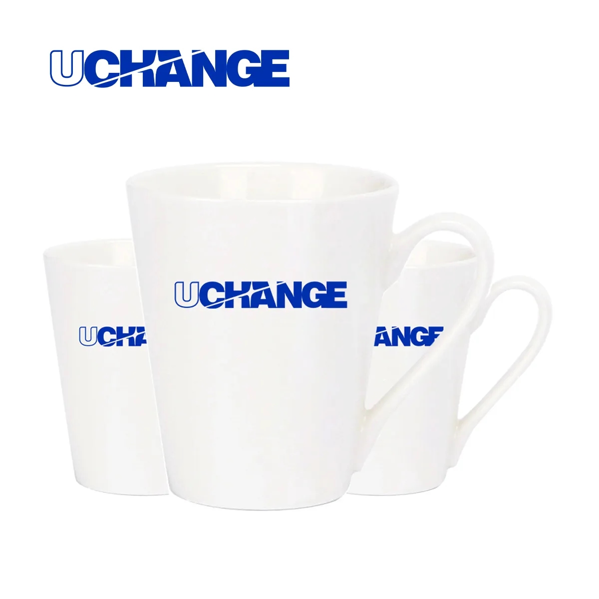 White Ceramic Coffee Mug For Custom Logos 7