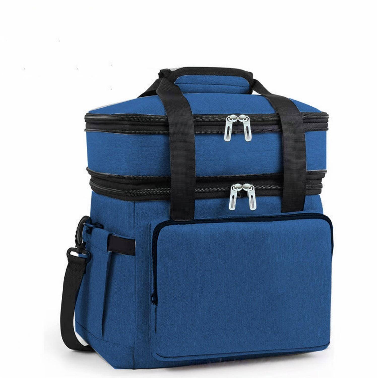 18L Large Capacity Dual Layer Oxford Insulated Cooler Bag 13