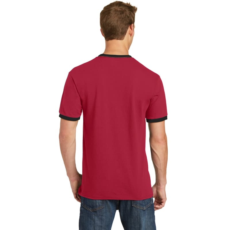 Port & Company Core Cotton Ringer Tee. 27