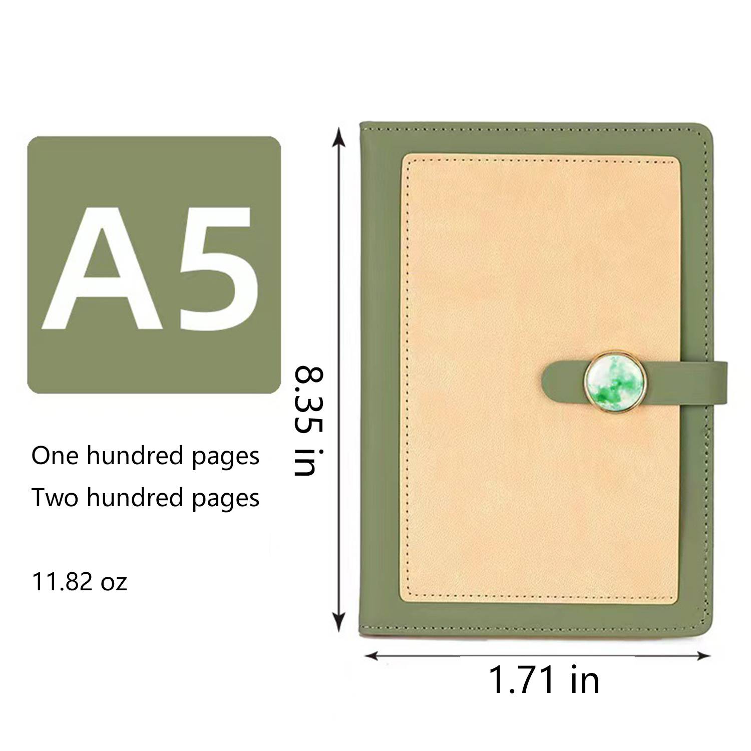 A5 Buckle PU Leather Multi-color Notebook 4
