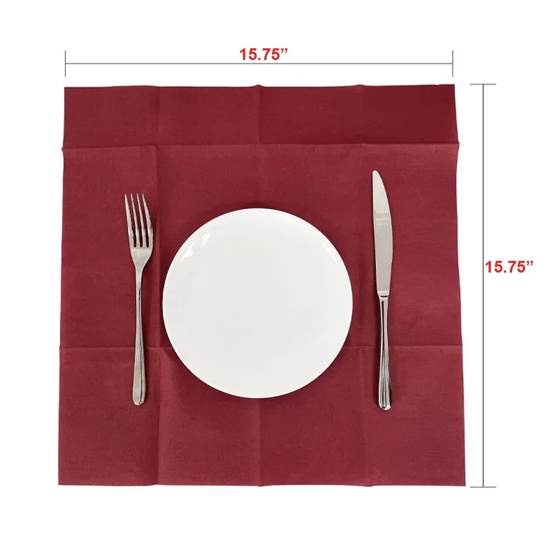 15.75"x15.75" Dust-Free Napkins For Cafe