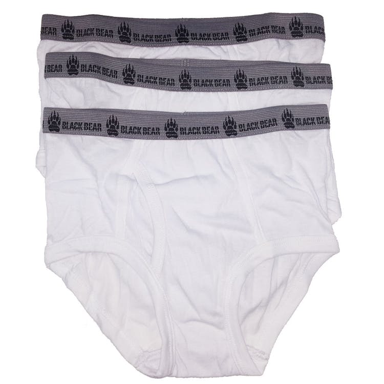 Boys' Cotton Fly Front Briefs - XL White 3 Pack 2