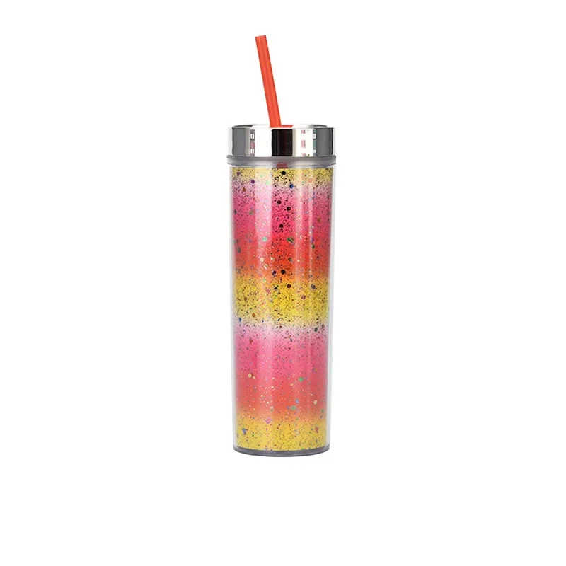 16OZ Double Plastic Straw Cup 15