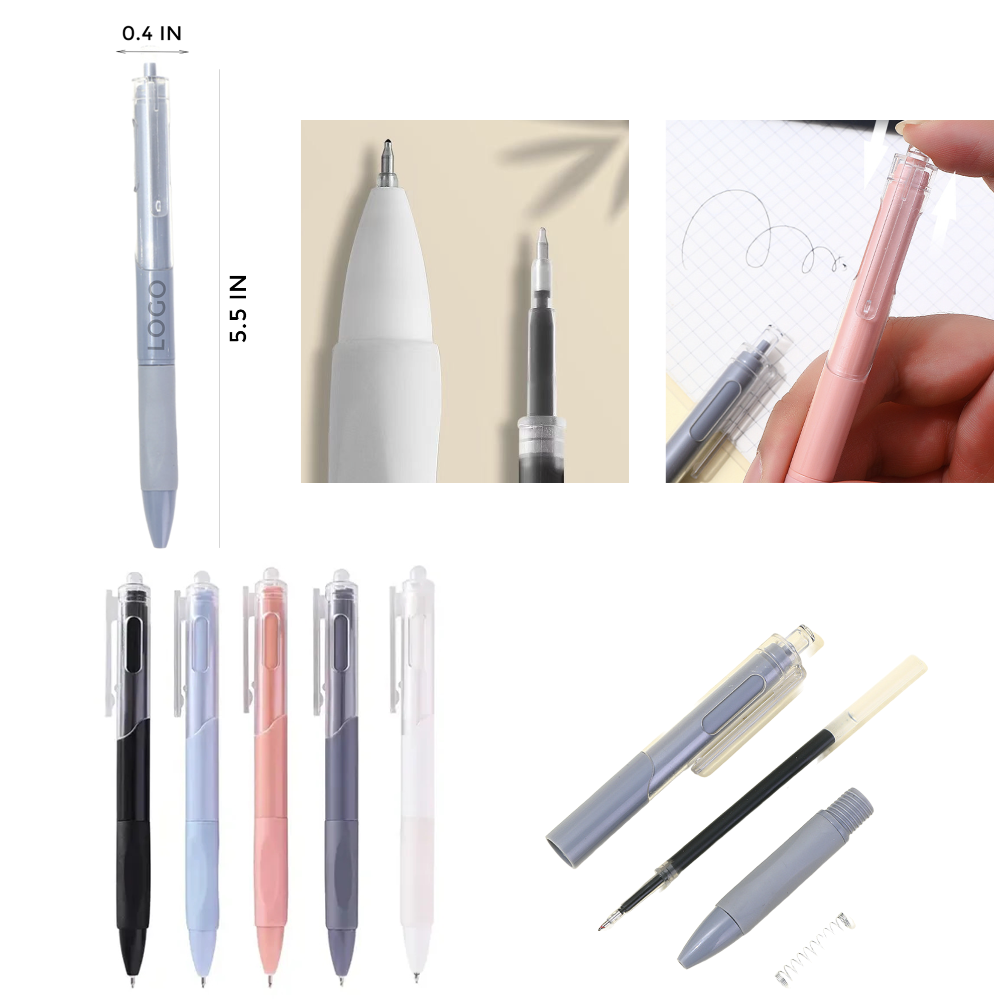MOQ 10 PCS Durable Click Ballpoint Pen 1