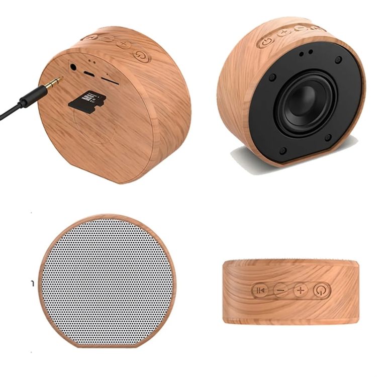 Wood Grain Bluetooth Mini Speaker 3