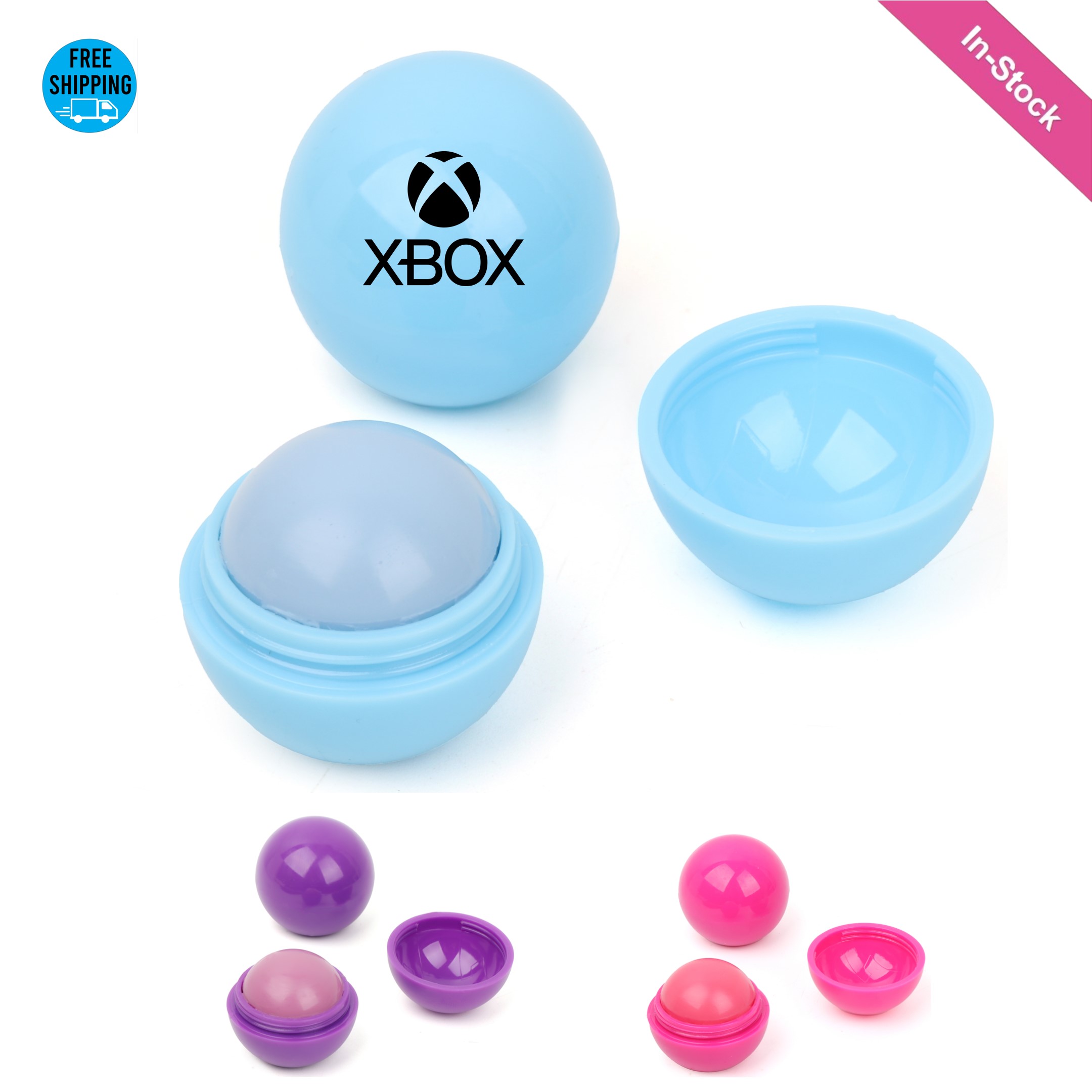 3 Fruity-flavors Lip Balm Ball with Moisturizer 2