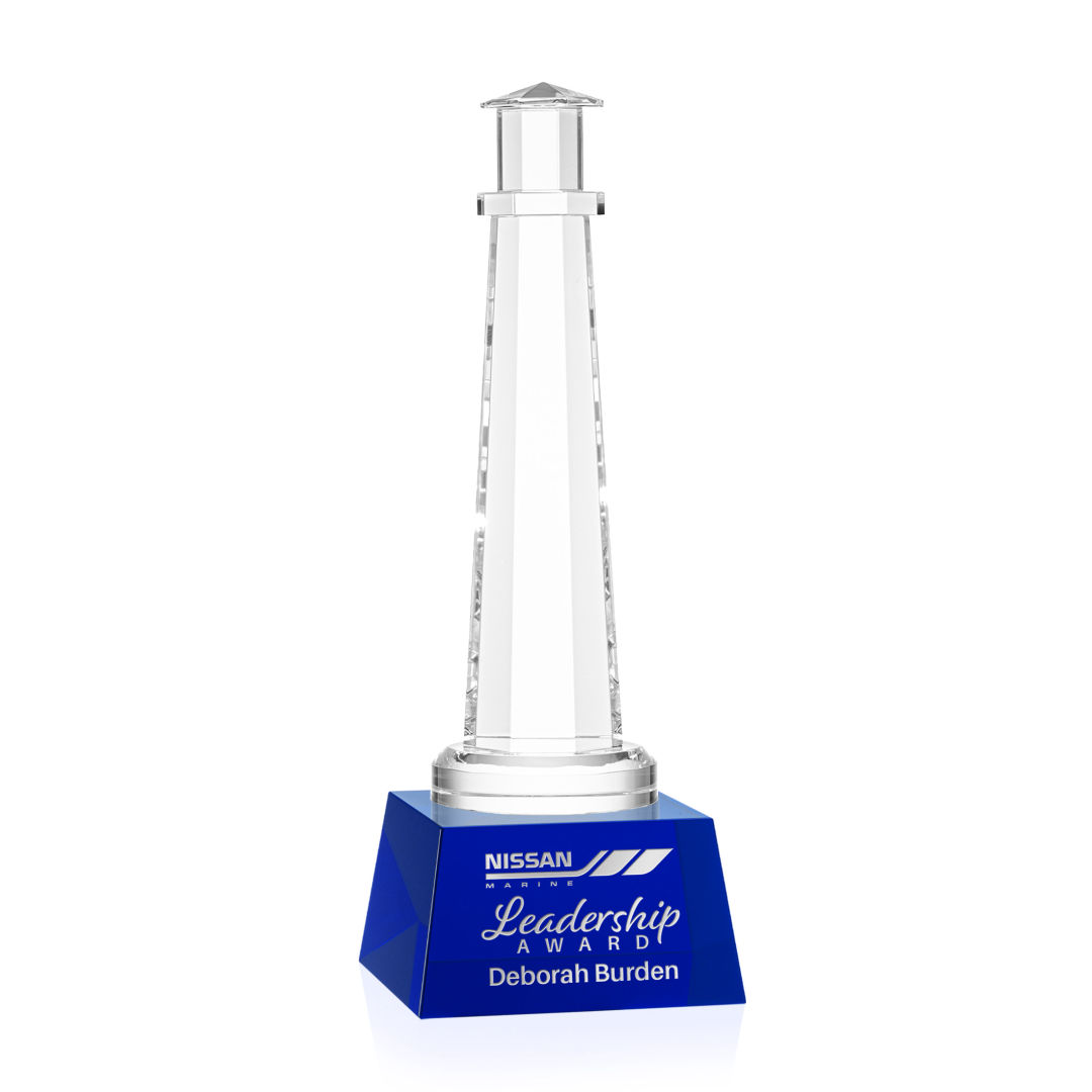 Lighthouse Award on Robson Base - Blue 2