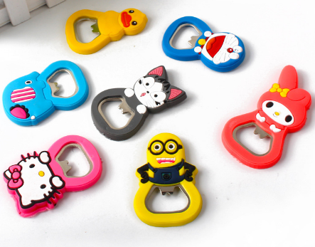 Cartoon Custom Bottle Opener Magnet, custom magnet with logo imprint 3