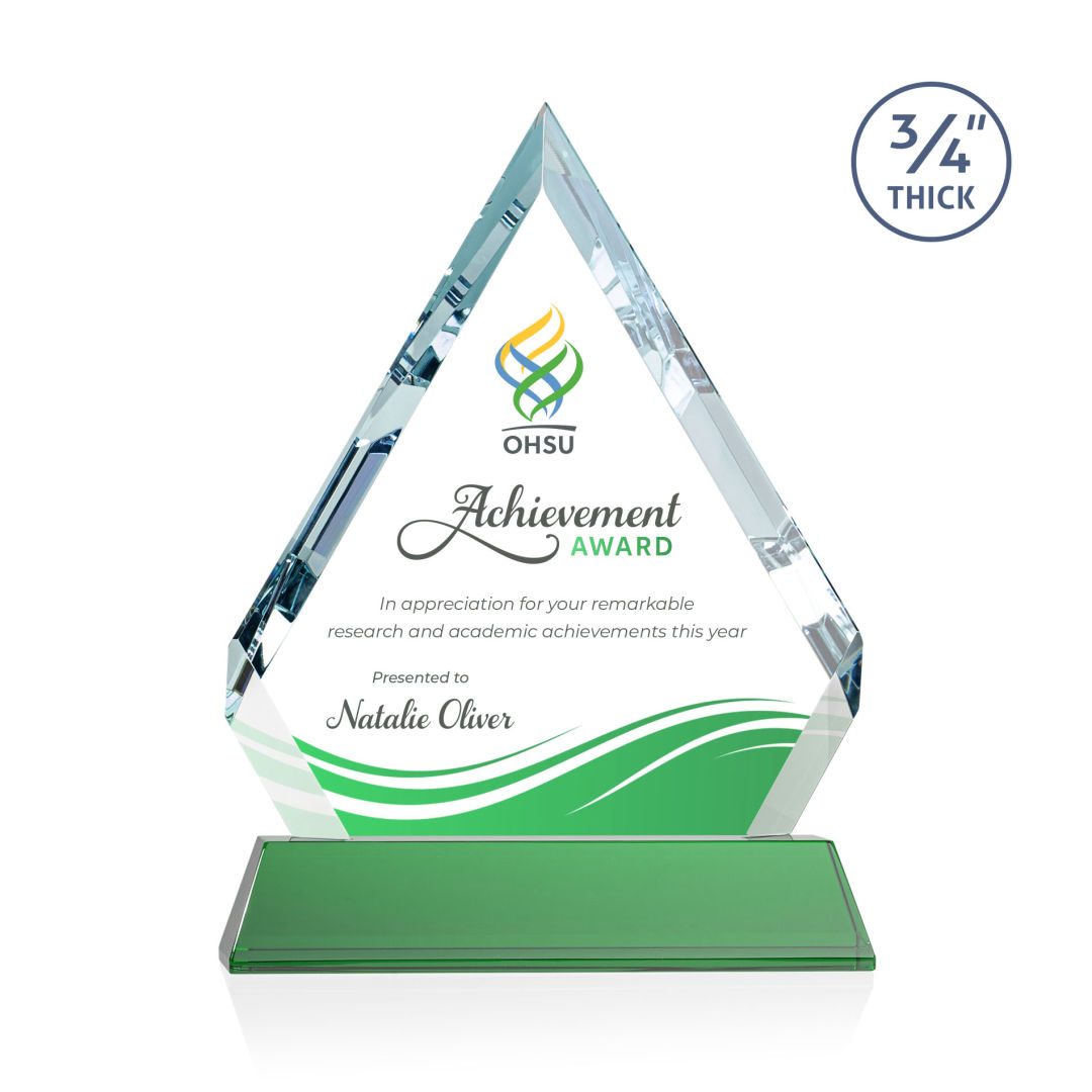 Apex VividPrint™ Award on Newhaven Base - Green 5