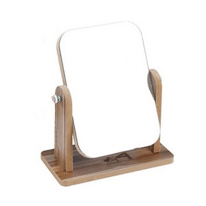 Wooden Desktop Makeup Mirror 3