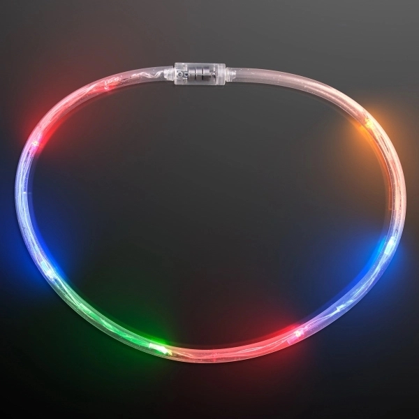 Light Up Flashing Multicolor Tube Necklaces 3