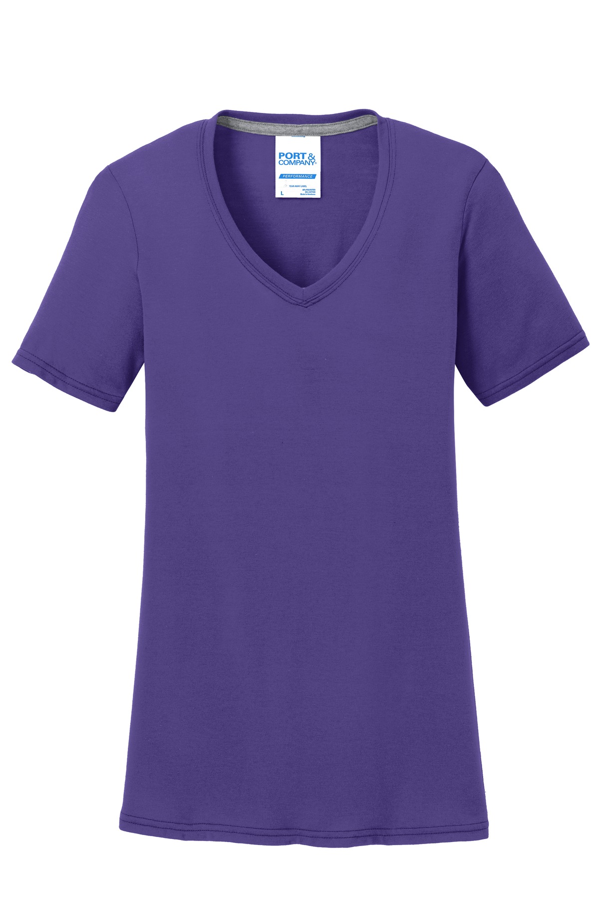 Port & Co Women's Performance Blend V-Neck Tee. LPC381V 36