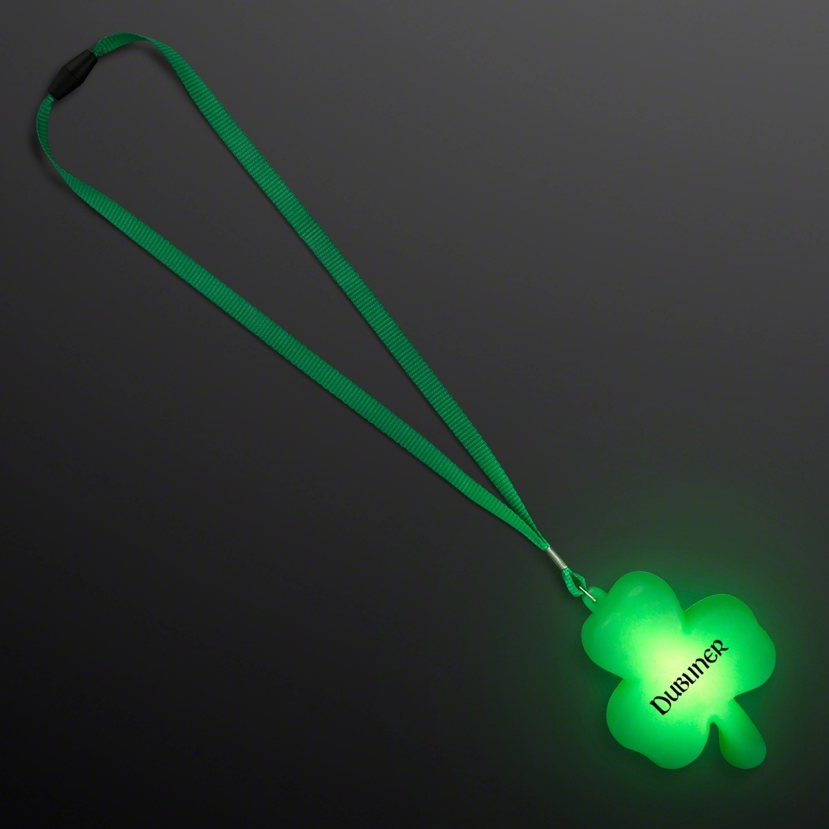 Big Light Up Shamrock Necklace for St. Paddy's Day 3