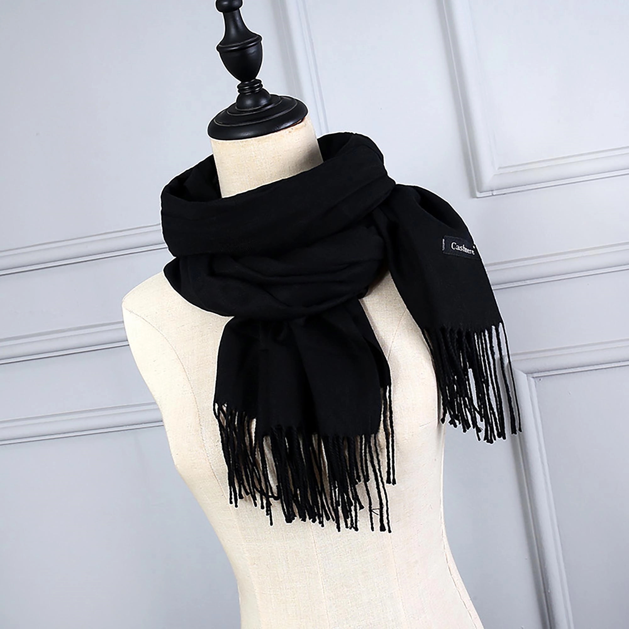 Embroidery Pashmina Shawl Wrap Cashmere Feel Scarf MOQ 50pc 3