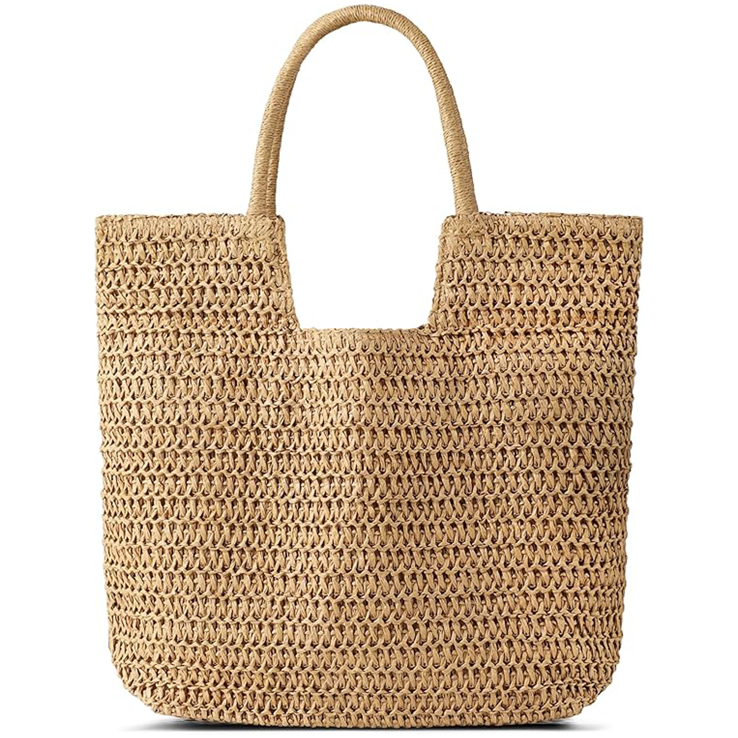 2025 Summer Straw Tote - Beach Bag, Handwoven & Spacious 1